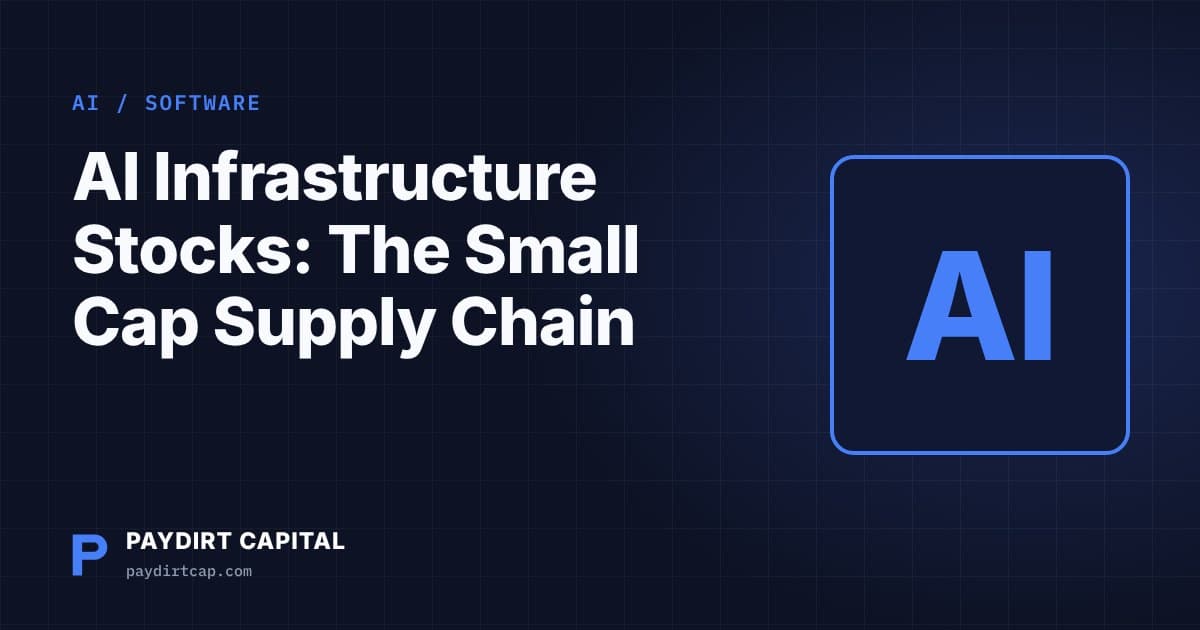 Paydirt Capital cover: AI Infrastructure Stocks: The Small Cap Supply Chain