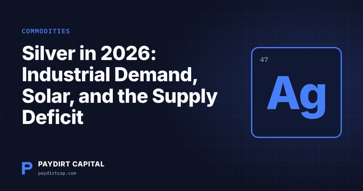 Silver in 2026: Industrial Demand, Solar, and the Supply Deficit